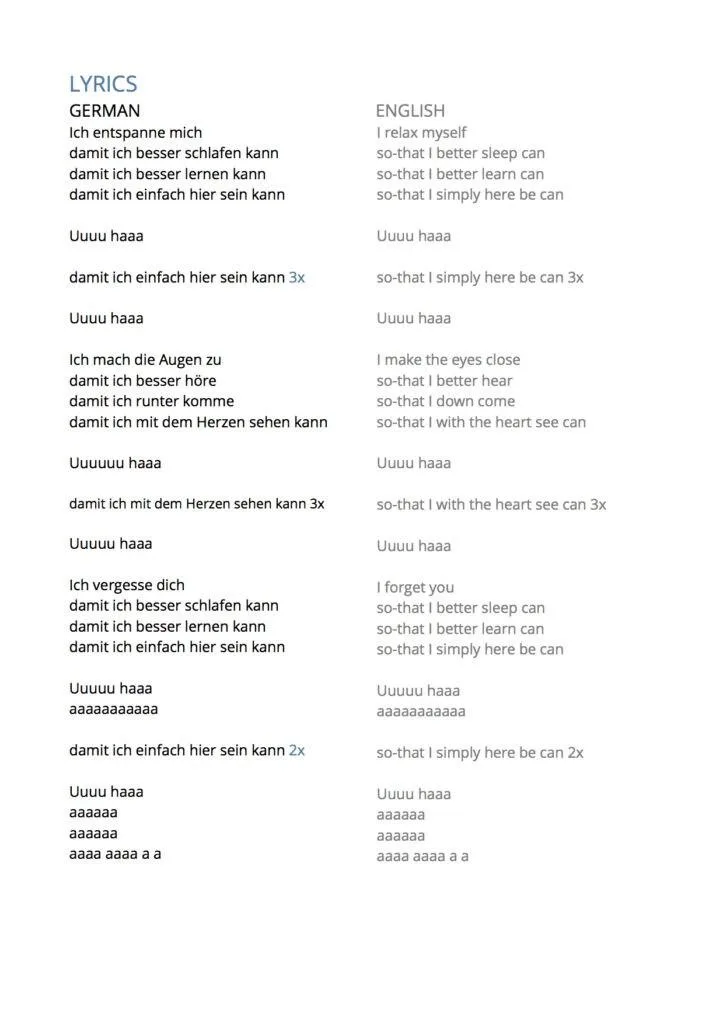 Lyrics-Damit-Song